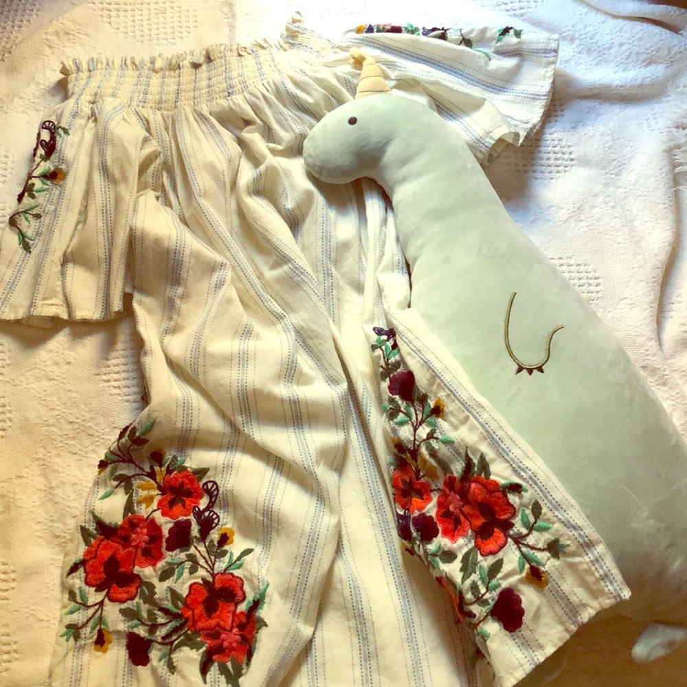 Zara TRF Embroidered Short Dress